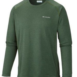 Columbia Royce Peak knit shirt, Green, L, EUC